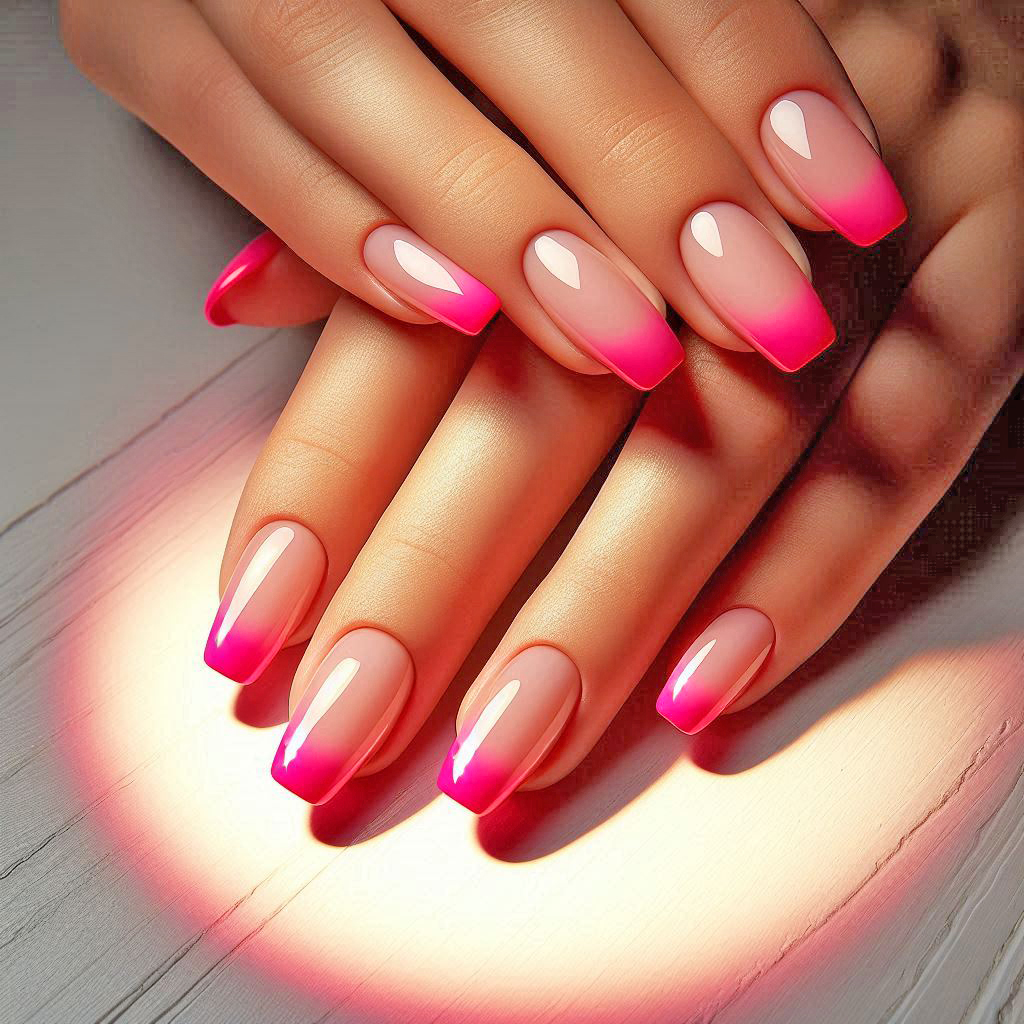 french tips pink