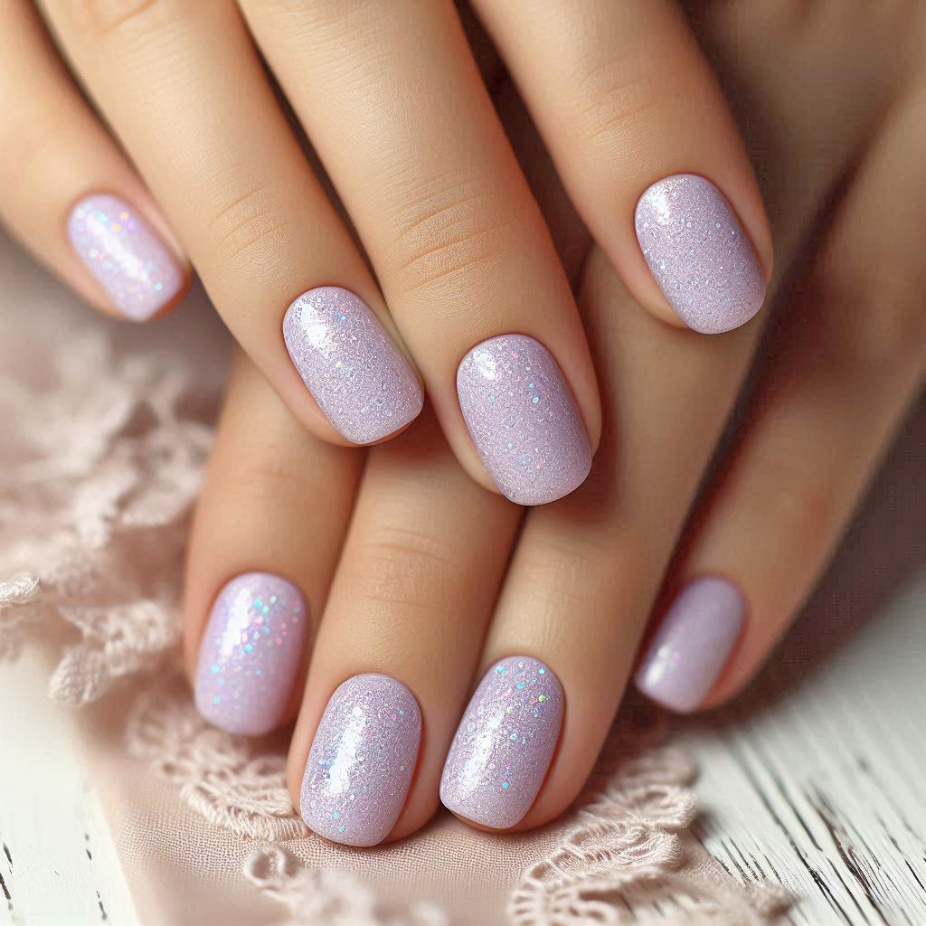 lilac nails